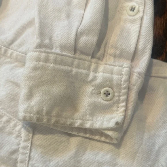 Moussy Vintage White Cropped Denim Jacket (244) - Picture 5 of 9